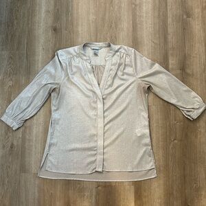 Silver Metallic Blouse